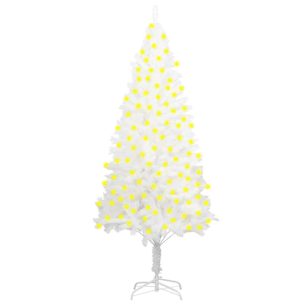 Artificial Christmas Tree with LEDs White 82.7" - vidaXL - 3077463 - Set Shop and Smile