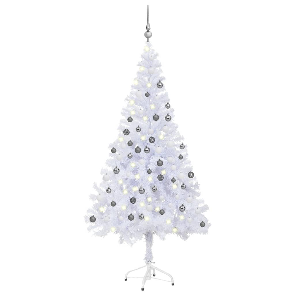 Artificial Christmas Tree with LEDs&Ball Set 70.9" 620 Branches - vidaXL - 3077666 - Set Shop and Smile