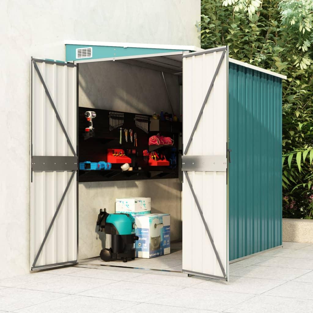 Wall-mounted Garden Shed Green 46.5