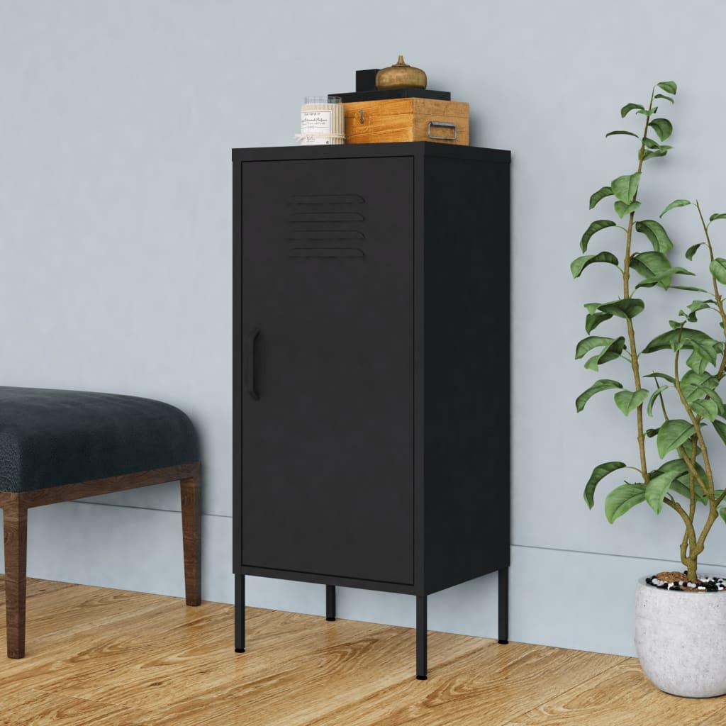 Storage Cabinet Black 16.7