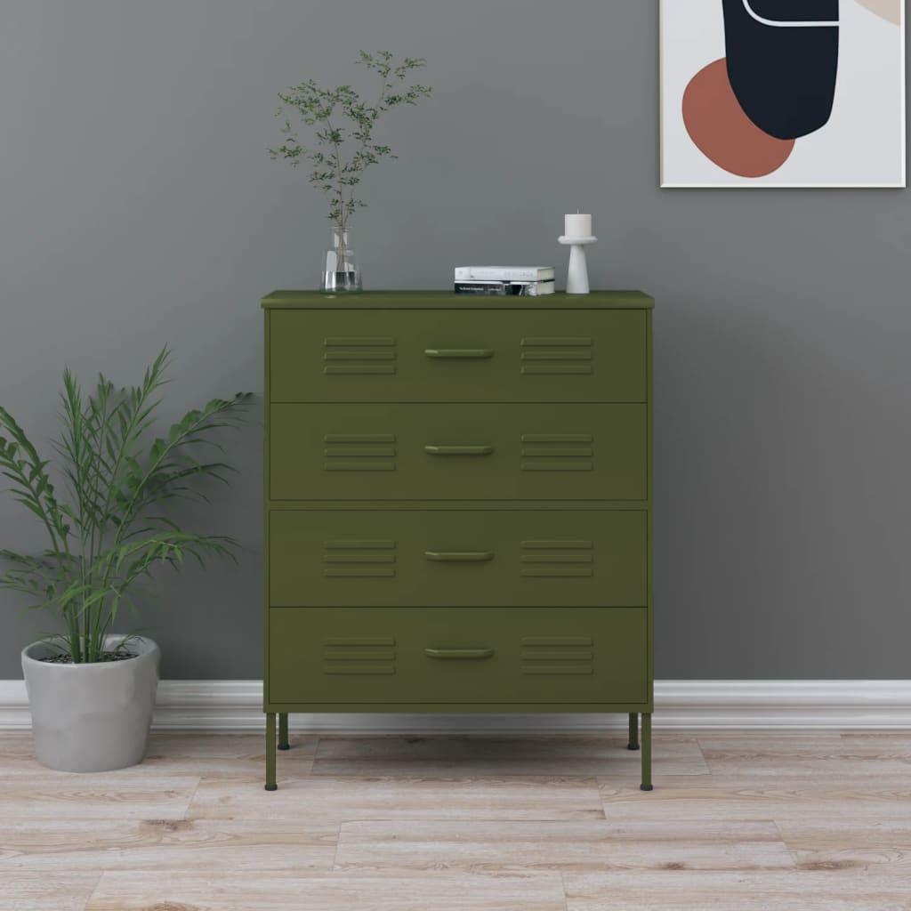 Chest of Drawers Olive Green 31.5