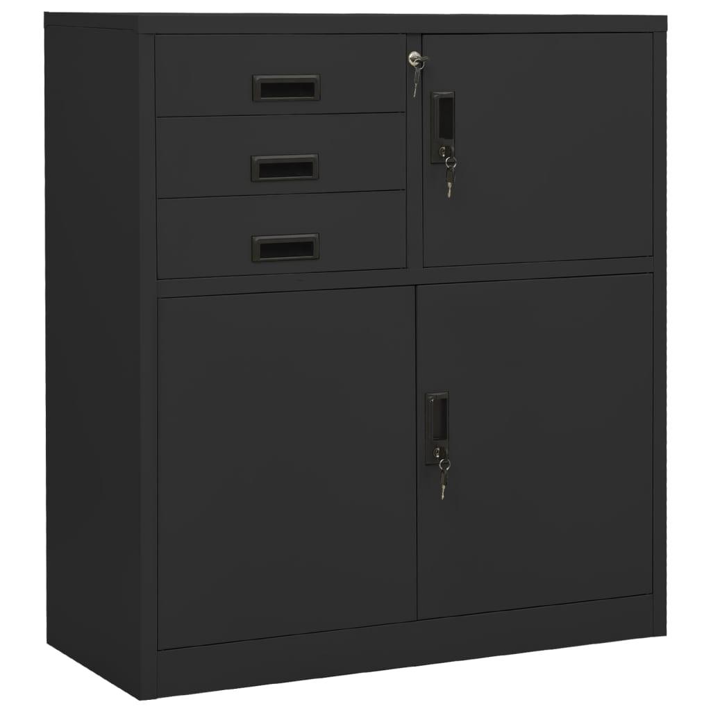 Office Cabinet Anthracite 35.4