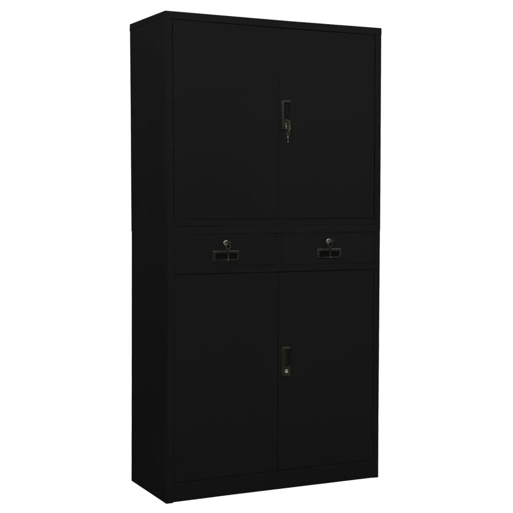 Office Cabinet Black 35.4