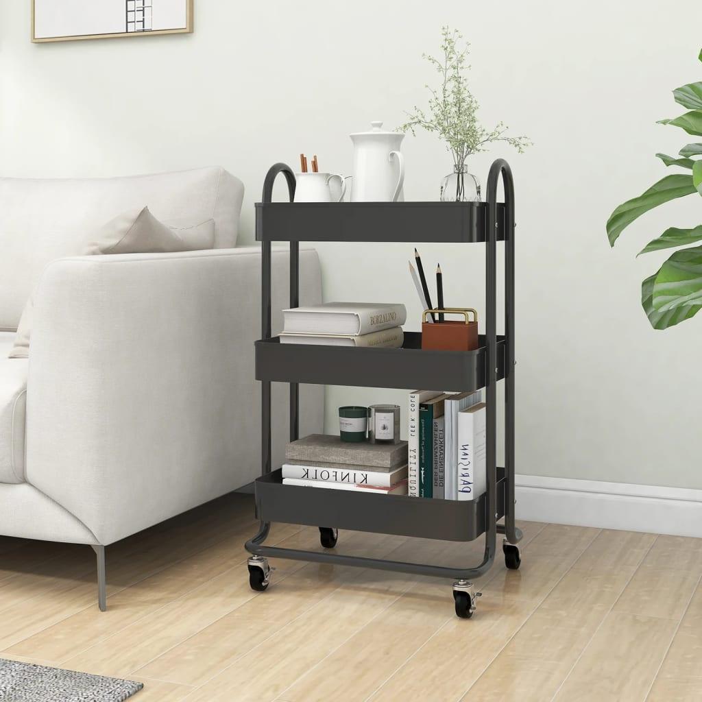 3-Tier Trolley Anthracite 16.9