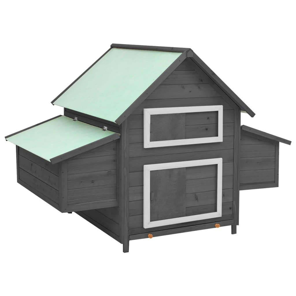 Chicken Coop Gray and White 59.8