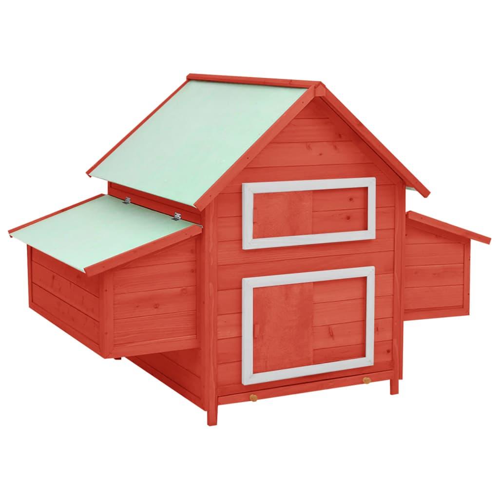 Chicken Coop Red and White 59.8