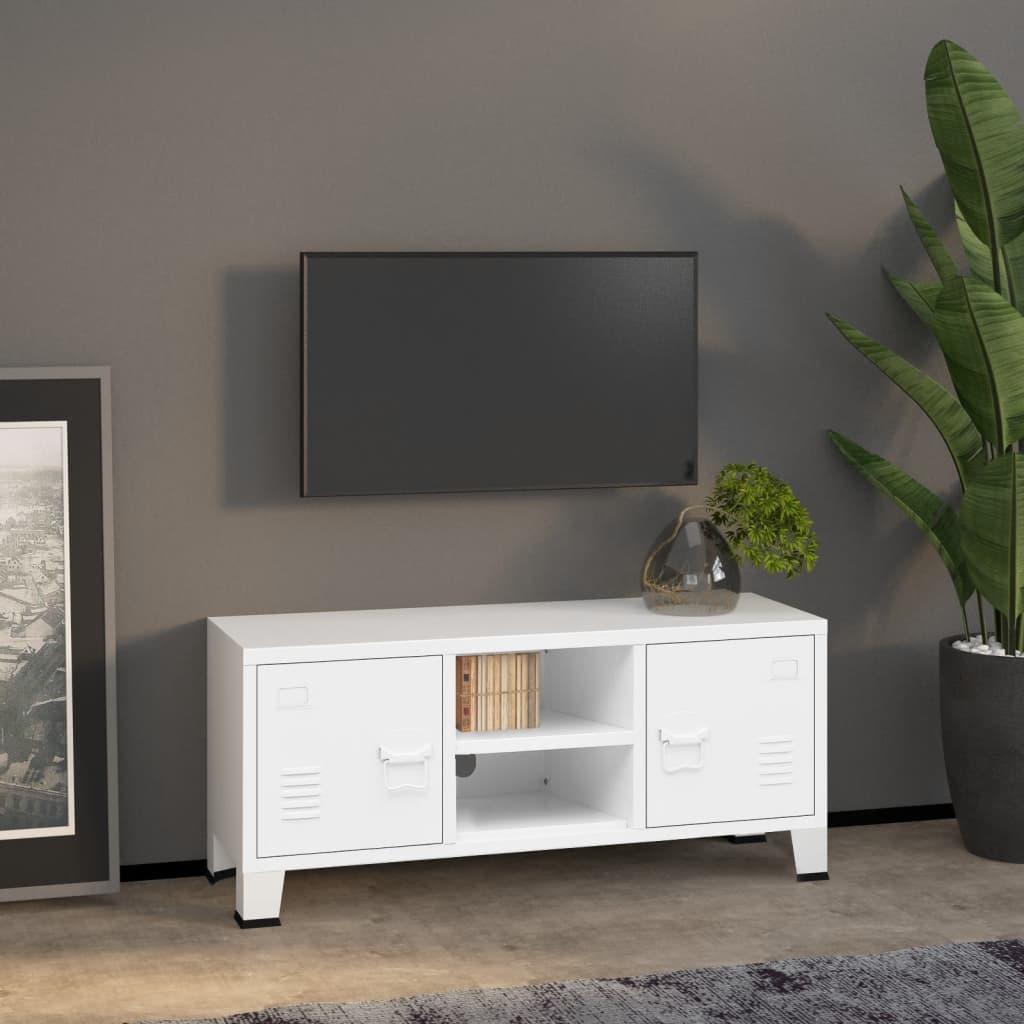 Industrial TV Cabinet White 41.3