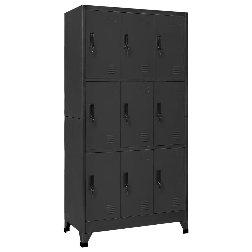 Locker Cabinet Anthracite 35.4