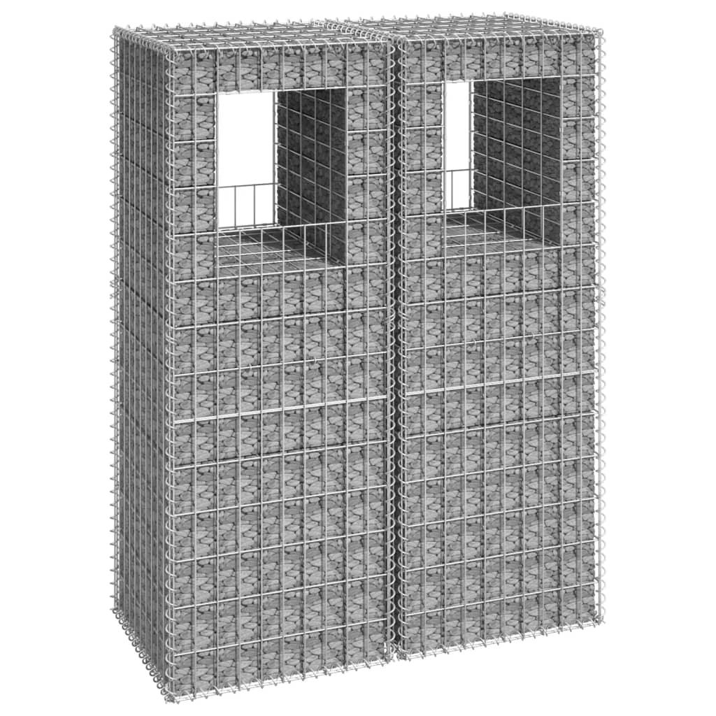 Gabion Basket Posts 2 pcs 19.7