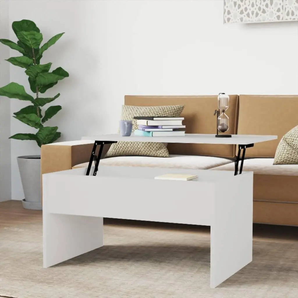 Coffee Table High Gloss White 31.5