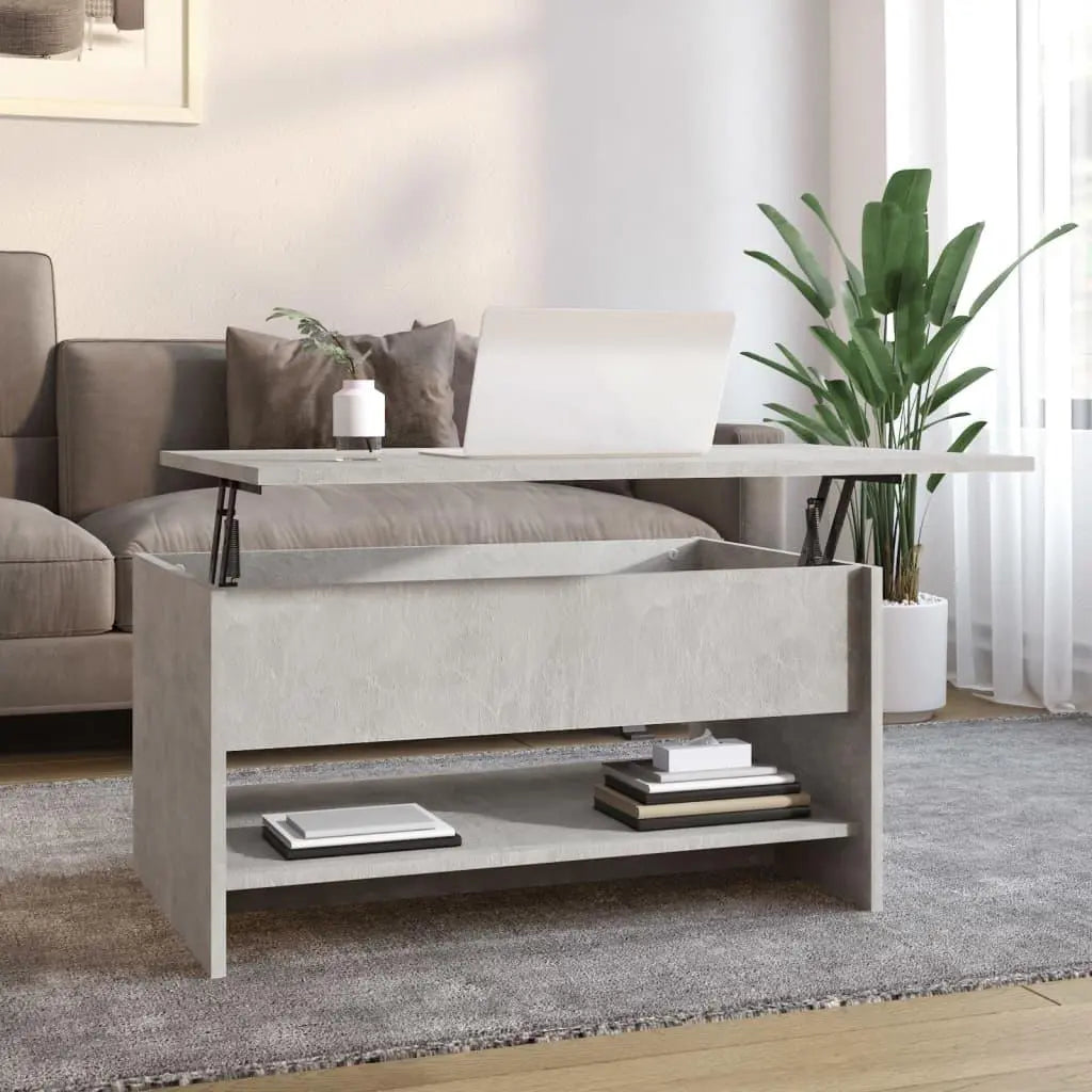 Coffee Table Concrete Gray 31.5