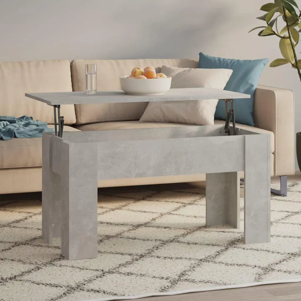 Coffee Table Concrete Gray 39.8