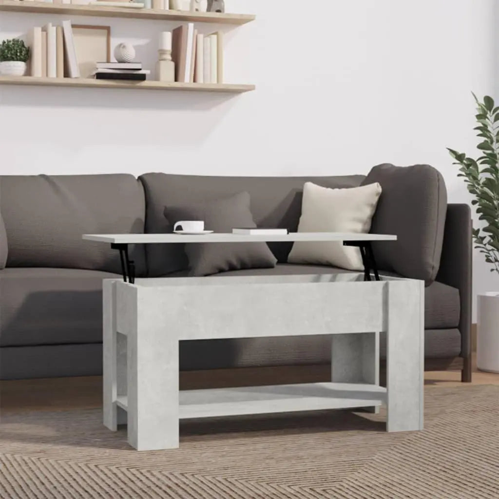 Coffee Table Concrete Gray 39.8