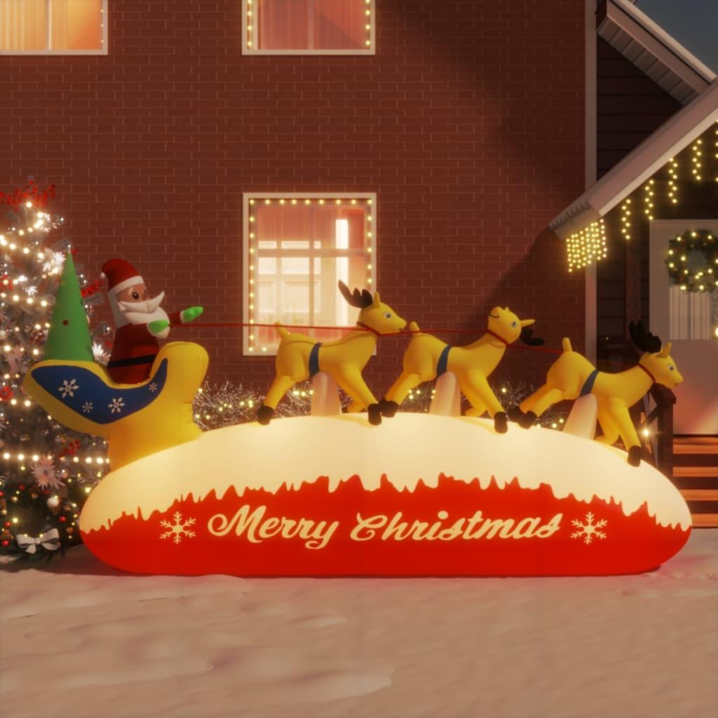 Christmas Inflatable Santa and Reindeer Decoration LED 57.1