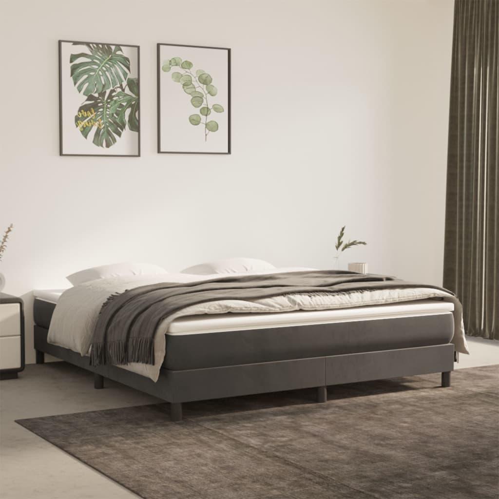 Pocket Spring Bed Mattress Dark Gray 59.8