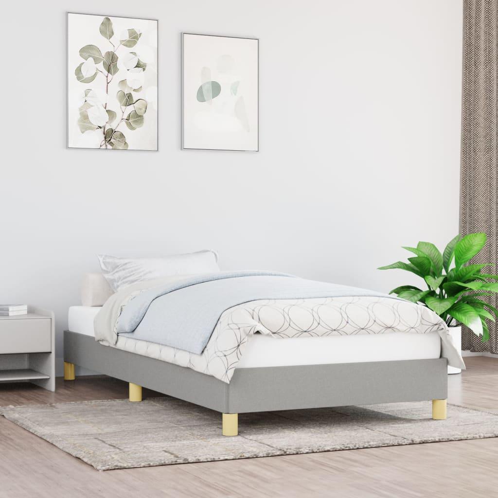 Bed Frame Light Gray 39.4