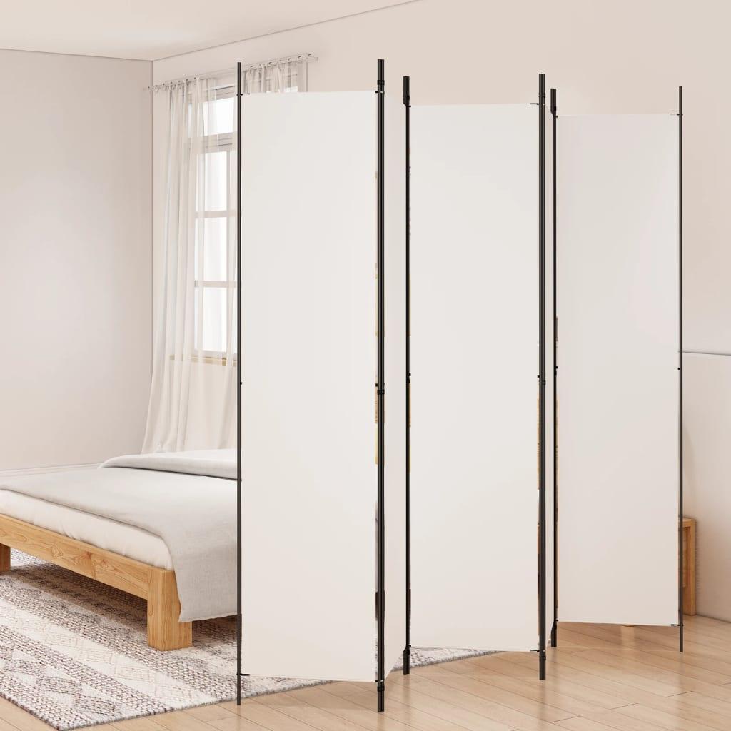 5-Panel Room Divider White 98.4