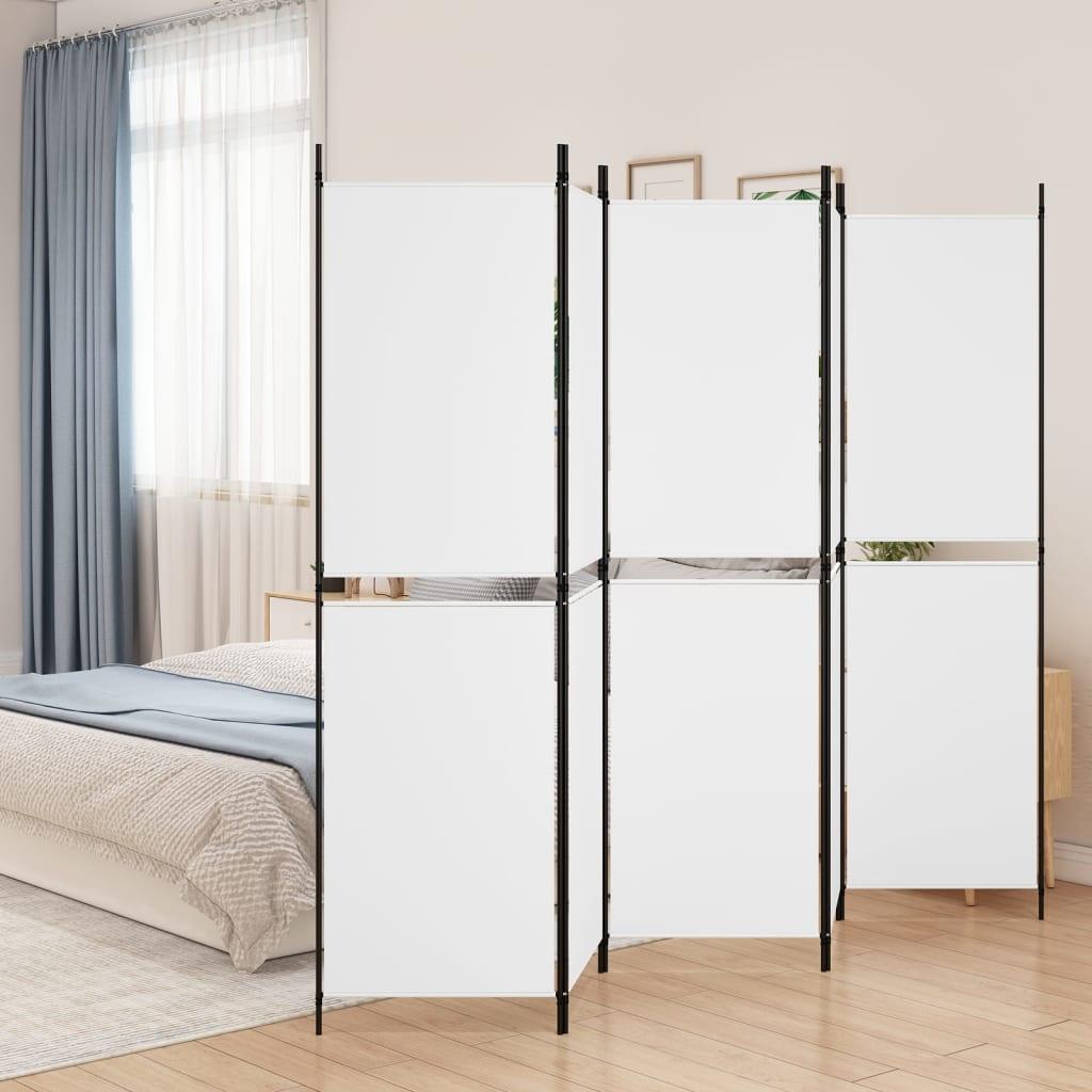 5-Panel Room Divider White 98.4