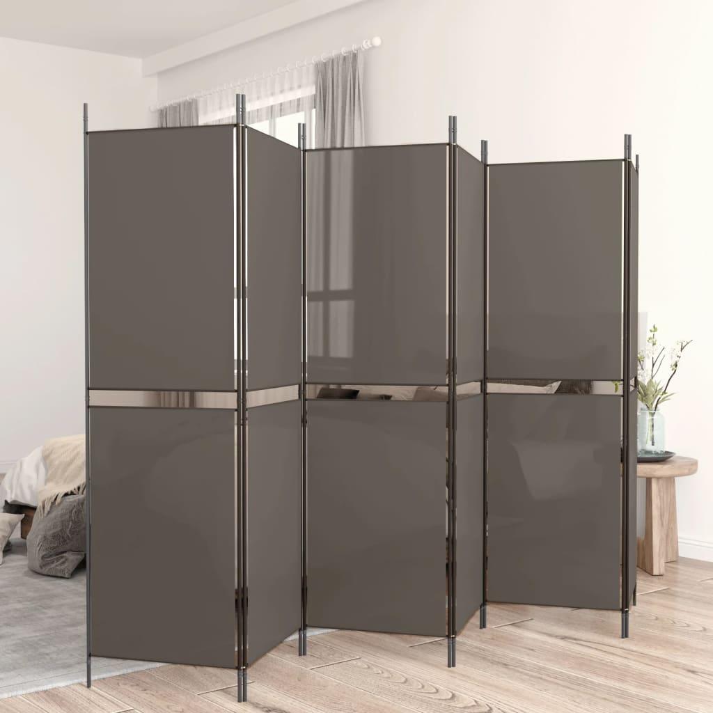 6-Panel Room Divider Anthracite 118.1