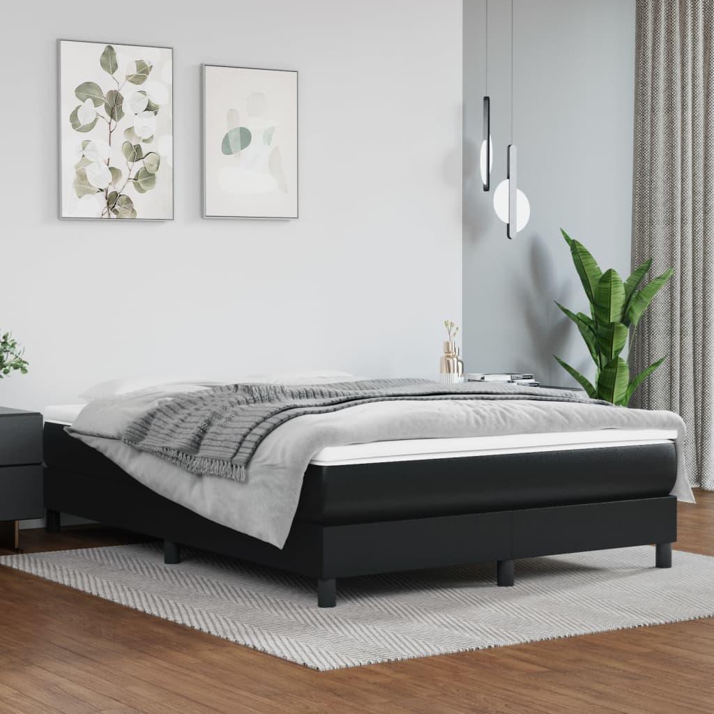 Box Spring Bed Frame Black 53.9