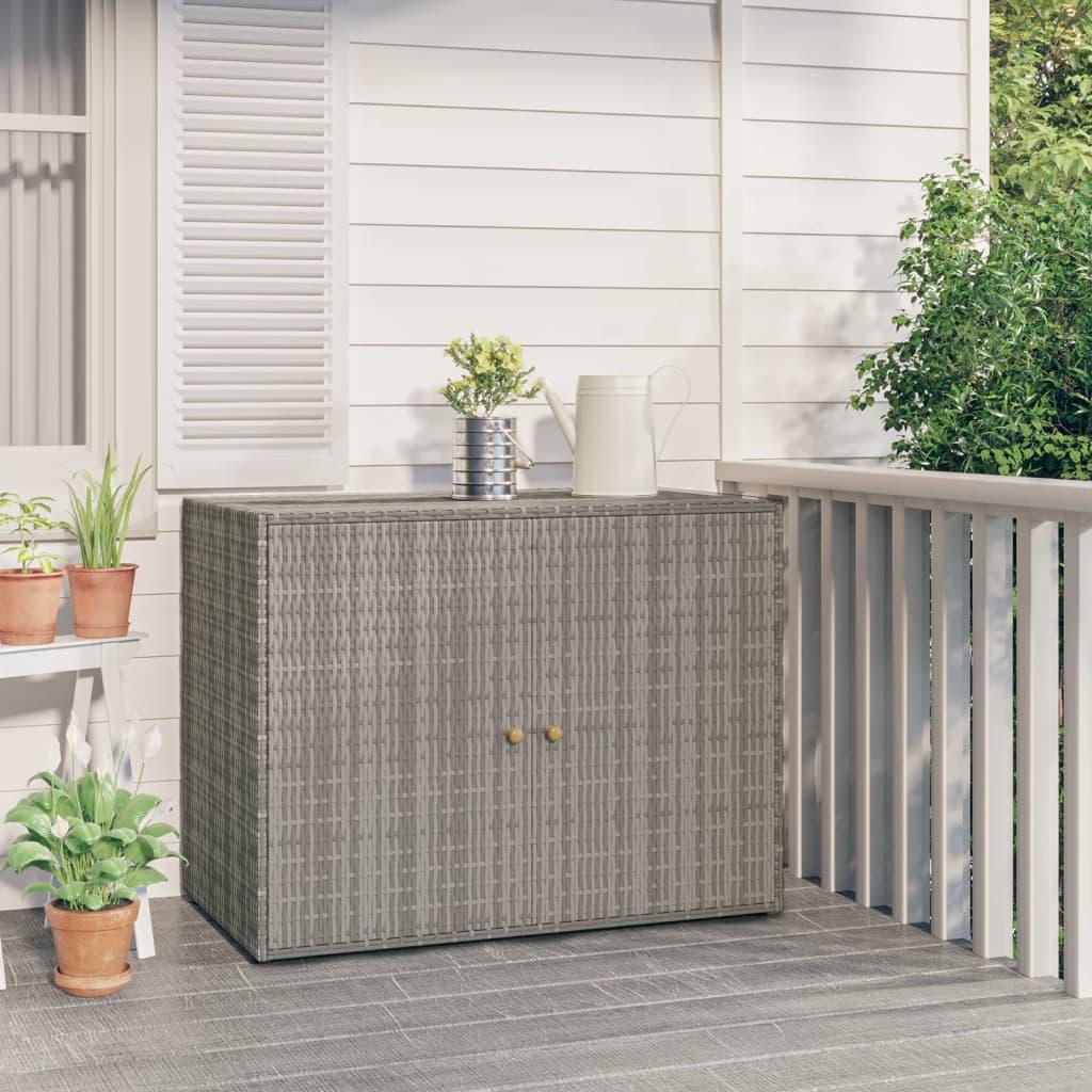 Garden Storage Cabinet Gray 39.4