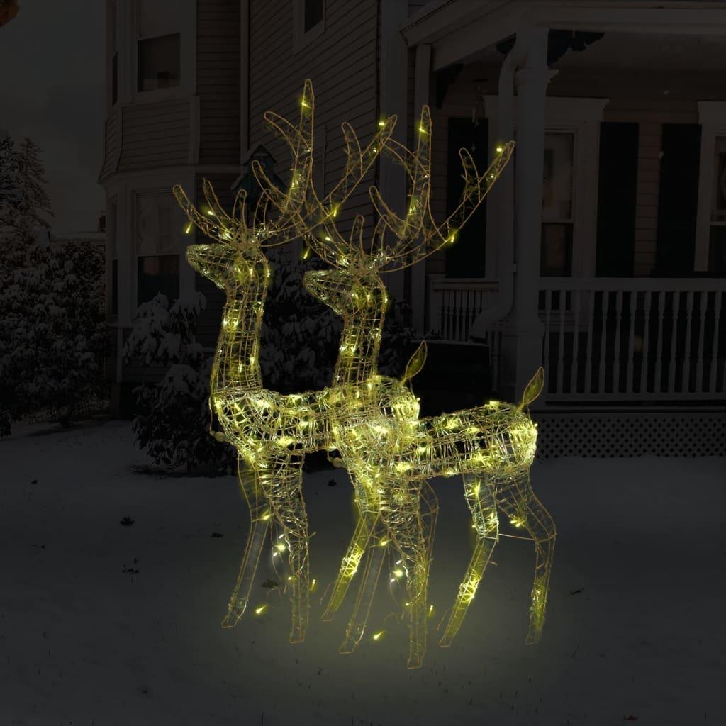 Acrylic Reindeer Christmas Decorations 2 pcs 47.2