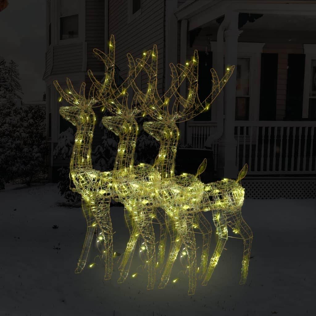 Acrylic Reindeer Christmas Decorations 3 pcs 47.2