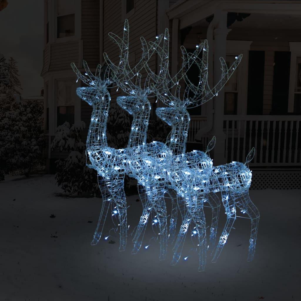 Acrylic Reindeer Christmas Decorations 3 pcs 47.2