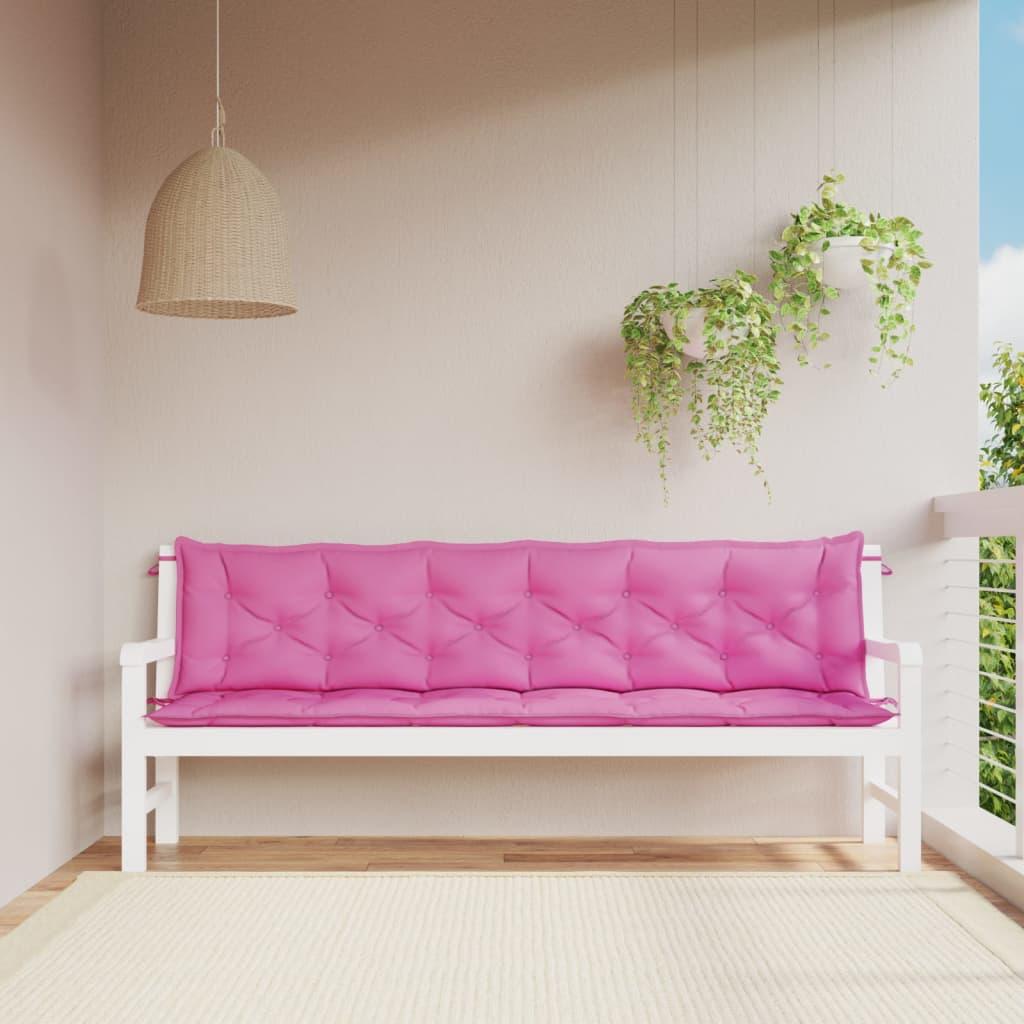 Garden Bench Cushions 2pcs Pink 78.7