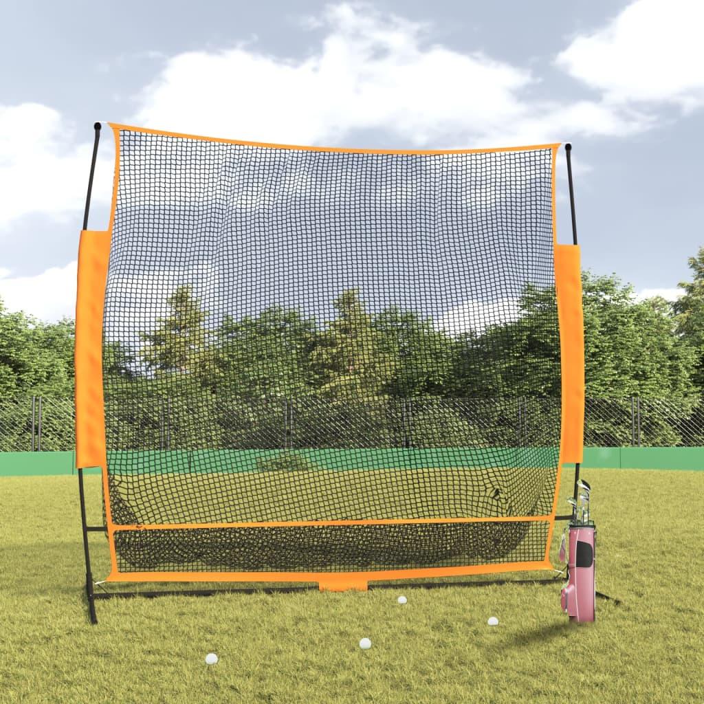 Golf Practice Net Black and Orange 84.6