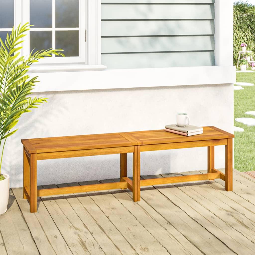 Patio Bench 59.1"x13.8"x17.7" Solid Wood Acacia - vidaXL - 319420 - Set Shop and Smile