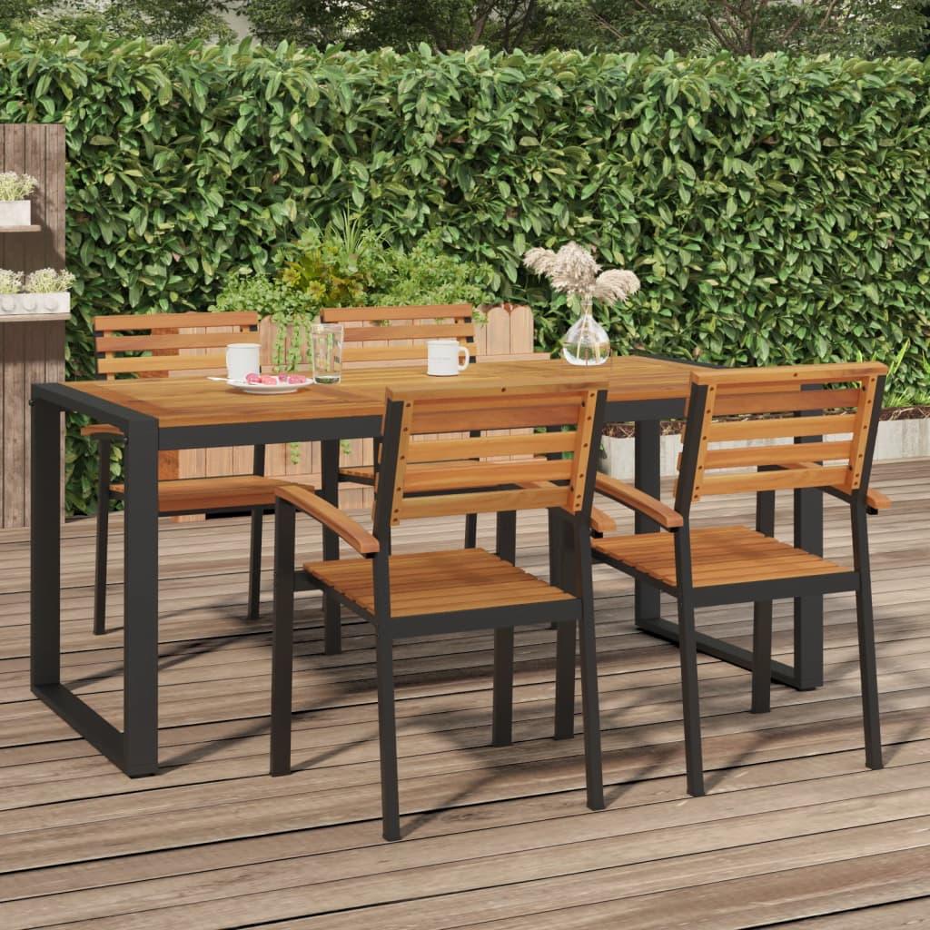 Patio Table with U-shaped Legs 70.9