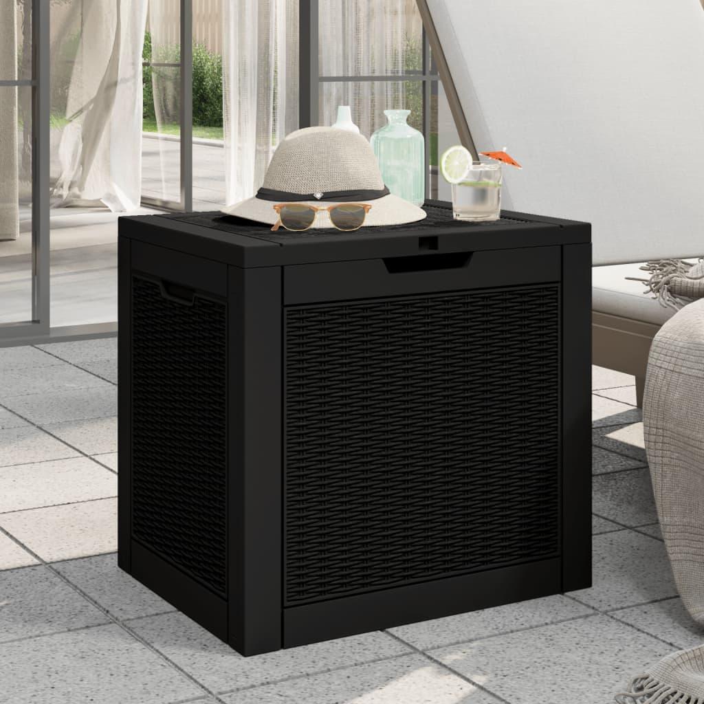 Patio Storage Box Black 21.9