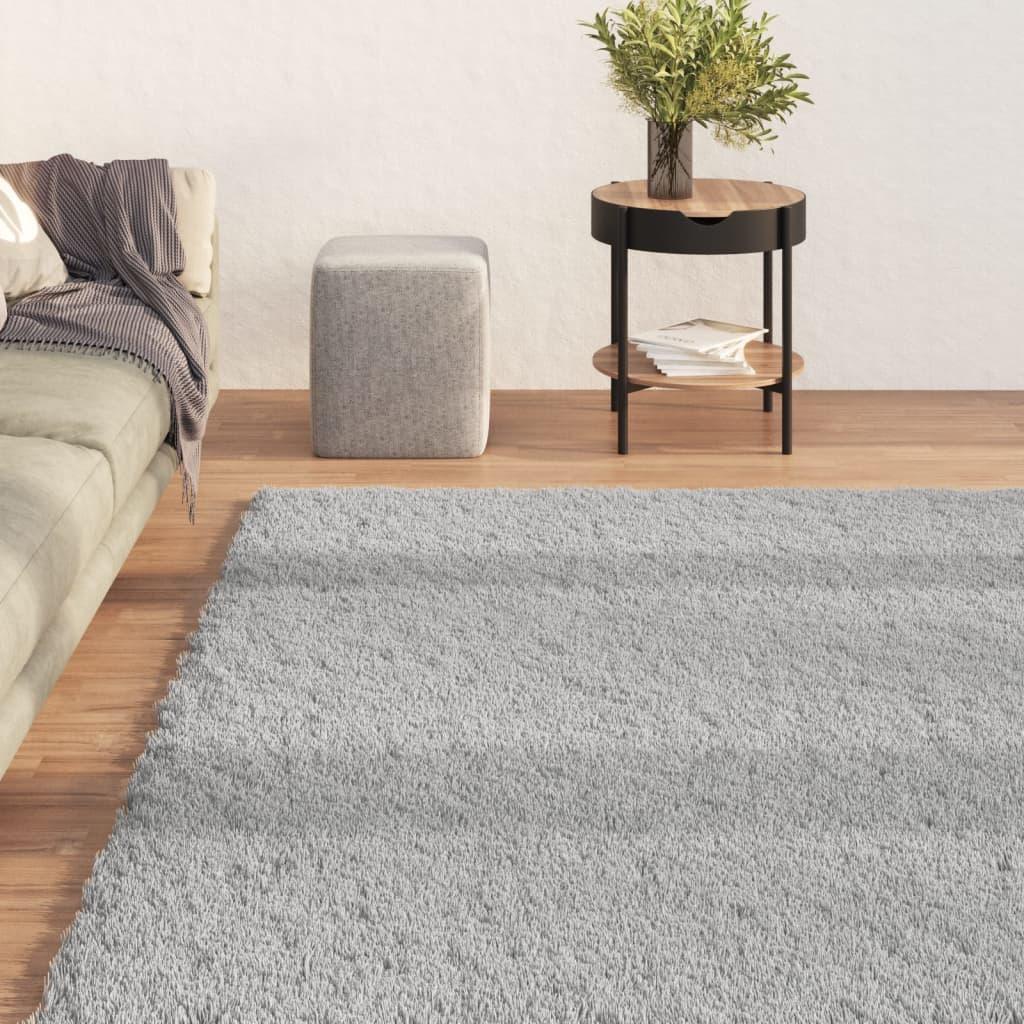 Washable Rug Soft Shaggy Gray 63