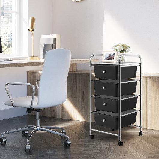 4 Drawers Metal Rolling Storage Cart at Set Shop and Smile