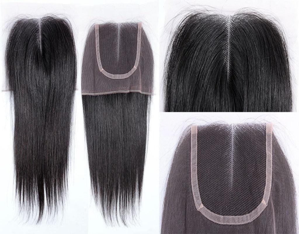 Natural Straight Closure - 100% Human Hair