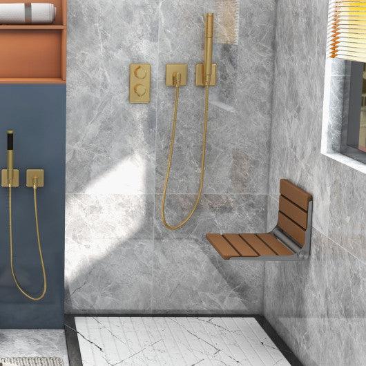 Wall-Mounted Foldable Waterproof HIPS Bathroom Bench