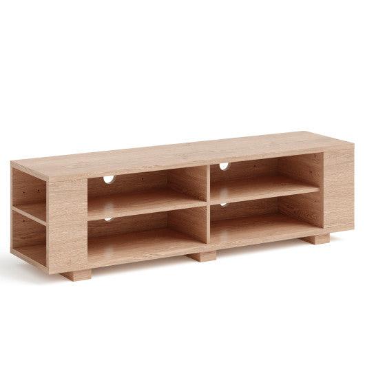 TV Stand Modern Wood Storage Console Entertainment Center-Natural