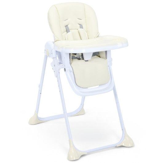 Baby Convertible High Chair with Wheels-Beige