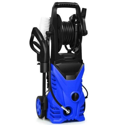 1800W 2030PSI Electric Pressure Washer Cleaner with Hose Reel-Blue – Set  Shop and Smile