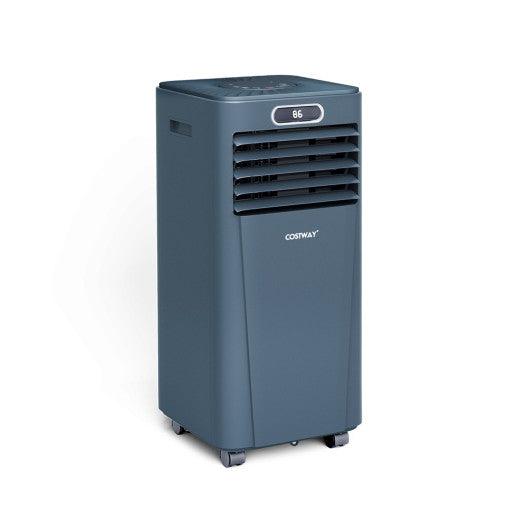 10000 BTU 4-in-1 Portable Air Conditioner with Dehumidifier and Fan Mode-Dark Blue