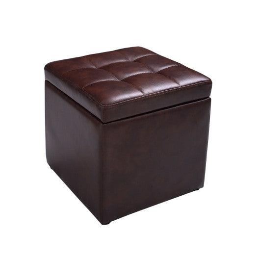 Ottoman Pouffe Storage Box Lounge Seat Footstools