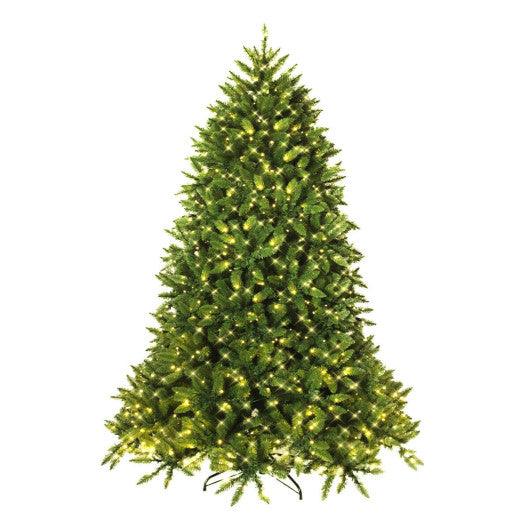 Premium Hinged Artificial Fir Christmas Tree with LED Lights-6 ft