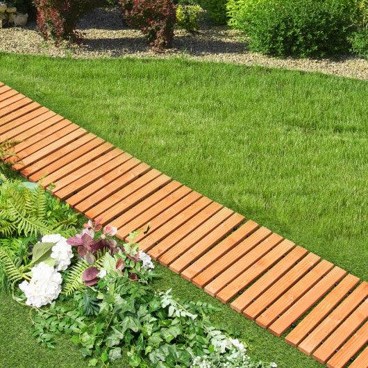 8 Feet Roll-out Weather-Resistant Patio Hardwood Pathway-17