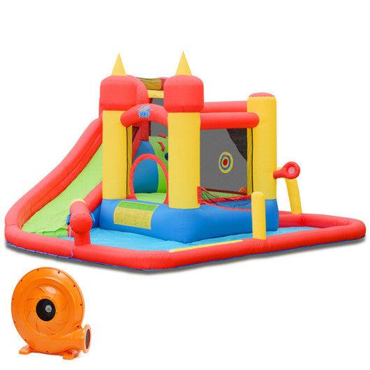 Inflatable Blow Up Water Slide  Bounce House with 740 W Blower