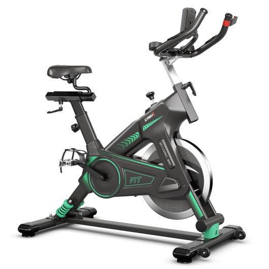 Stationary Exercise Cycling Bike with 33lbs Flywheel for Home at Set Shop and Smile